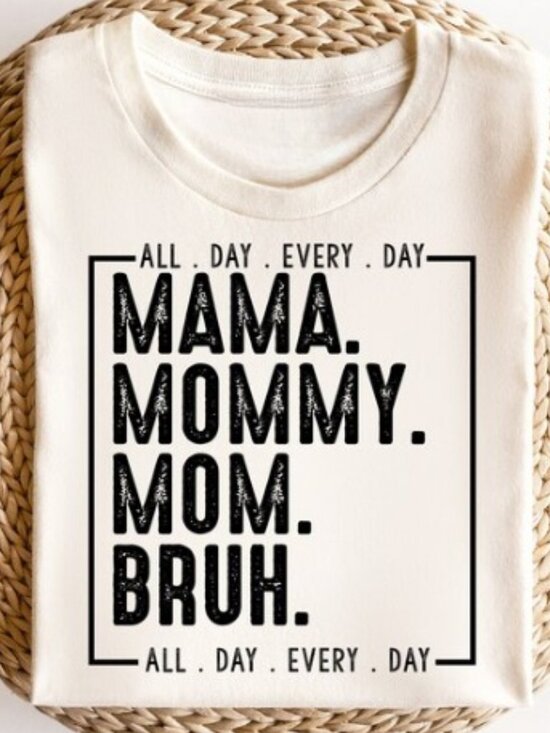 Tops - Mama Mommy Mom Bruh Shirt, Mother's Day Gift Shirt